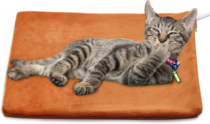 Pet Heating Pad Small，Cat Dog Heating Pad Indoor Waterproof,Auto Constant Temperature Warming 12X15 Inches Bed with Chew Resistant Steel Cord